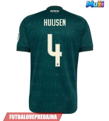 Lacne Muži Futbalové dres Real Madrid Dean Huijsen #4 2026-27 Krátky Rukáv - Preč